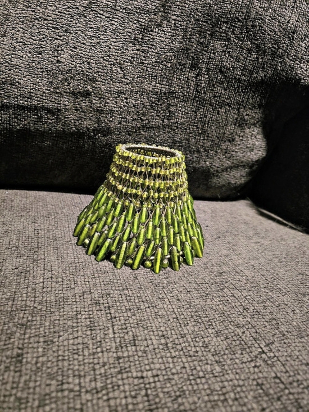 Vintage Beaded Lampshade